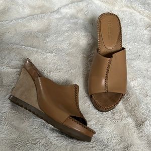 Aerosoles Birthstone Leather Wedge Sandals